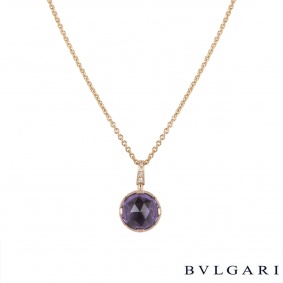 Bvlgari Rose Gold Amethyst Parentesi Necklace